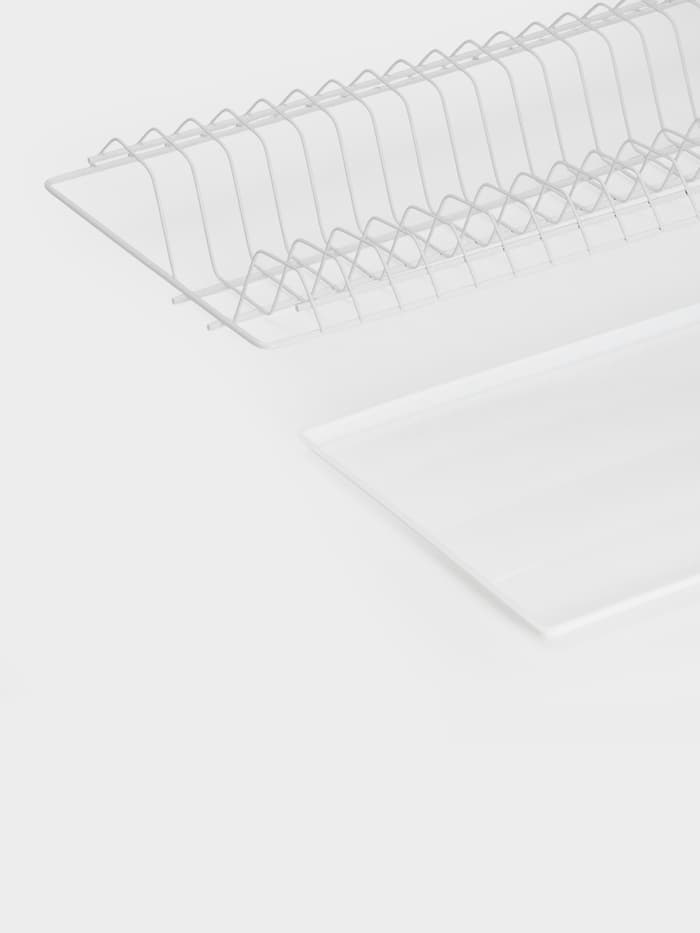 Сушилка для посуды с поддоном для шкафа 50 см, 46.5×25.6 см, белая