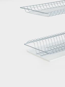 Сушилка для посуды с поддоном для шкафа 50 см, 46.5×25.6 см, цинк, серебристая