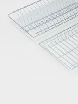 Сушилка для посуды с поддоном для шкафа 50 см, 46.5×25.6 см, цинк, серебристая