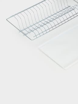 Сушилка для посуды с поддоном для шкафа 50 см, 46.5×25.6 см, цинк, серебристая