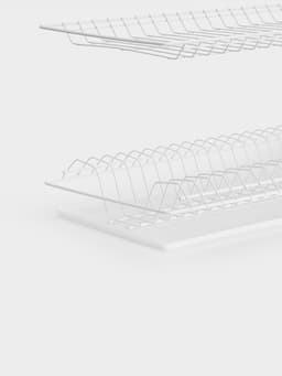 Сушилка для посуды с поддоном для шкафа 80 см, 76.5×25.6 см, белая