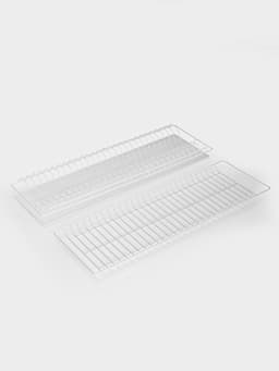 Сушилка для посуды с поддоном для шкафа 80 см, 76.5×25.6 см, белая