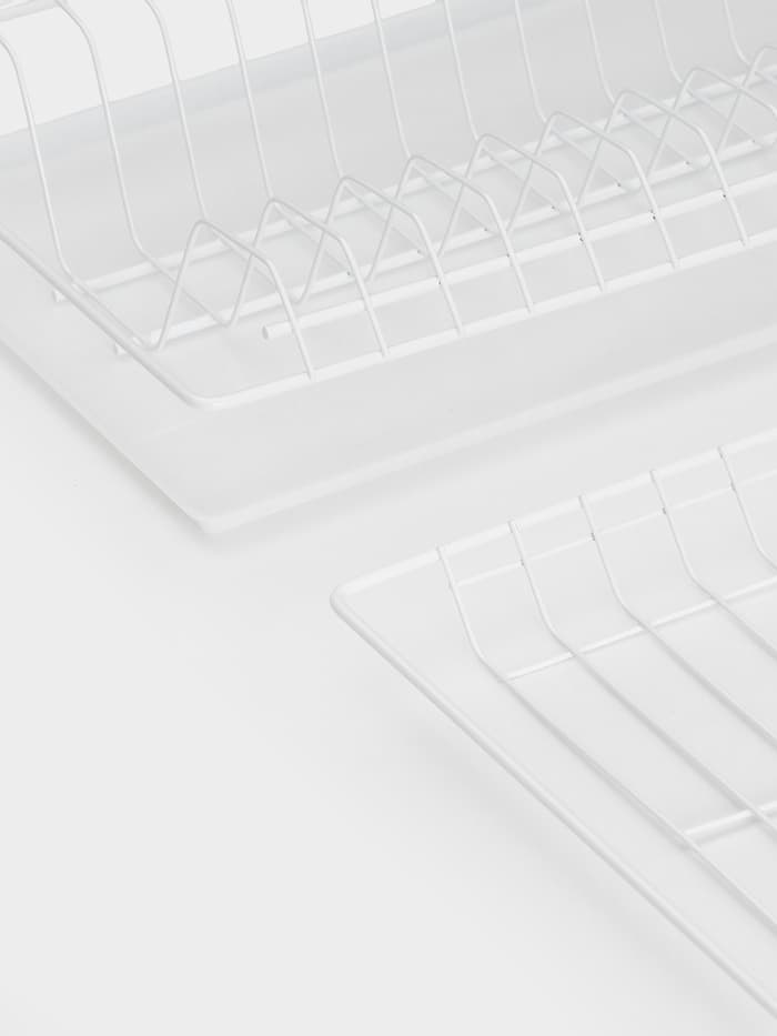 Сушилка для посуды с поддоном для шкафа 80 см, 76.5×25.6 см, белая