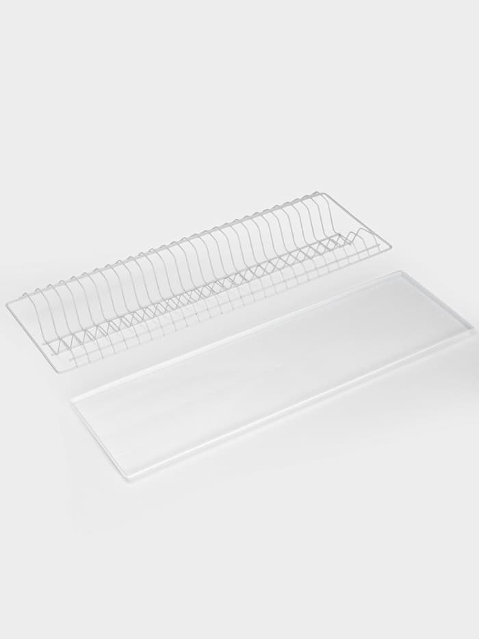 Сушилка для посуды с поддоном для шкафа 80 см, 76.5×25.6 см, белая