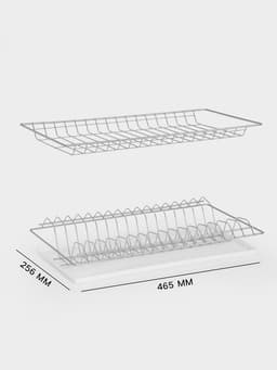 Сушилка для посуды с поддоном для шкафа 50 см, 46.5×25.6 см, хром