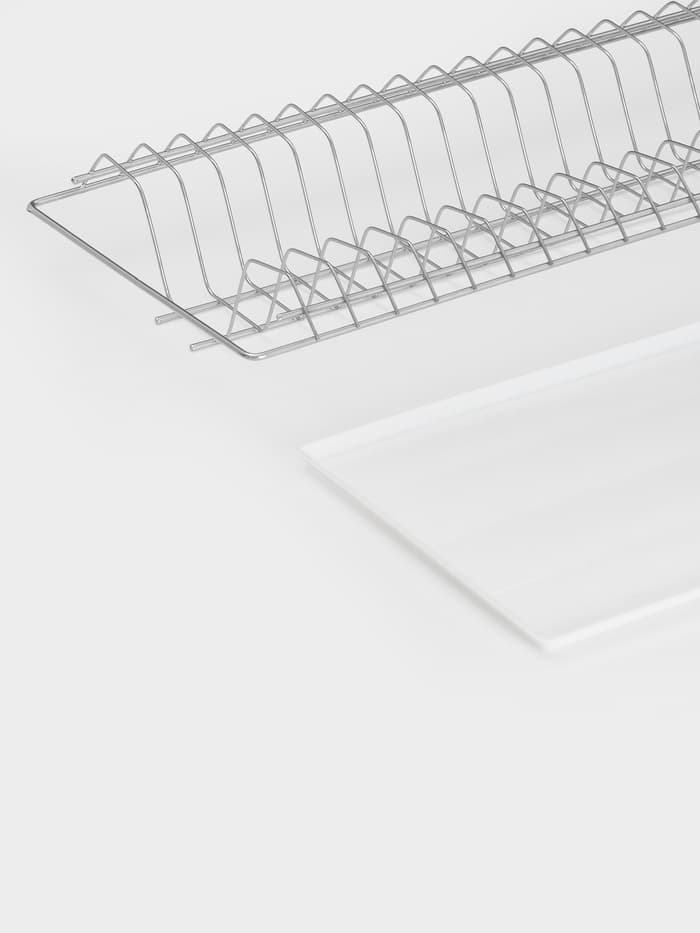 Сушилка для посуды с поддоном для шкафа 50 см, 46.5×25.6 см, хром
