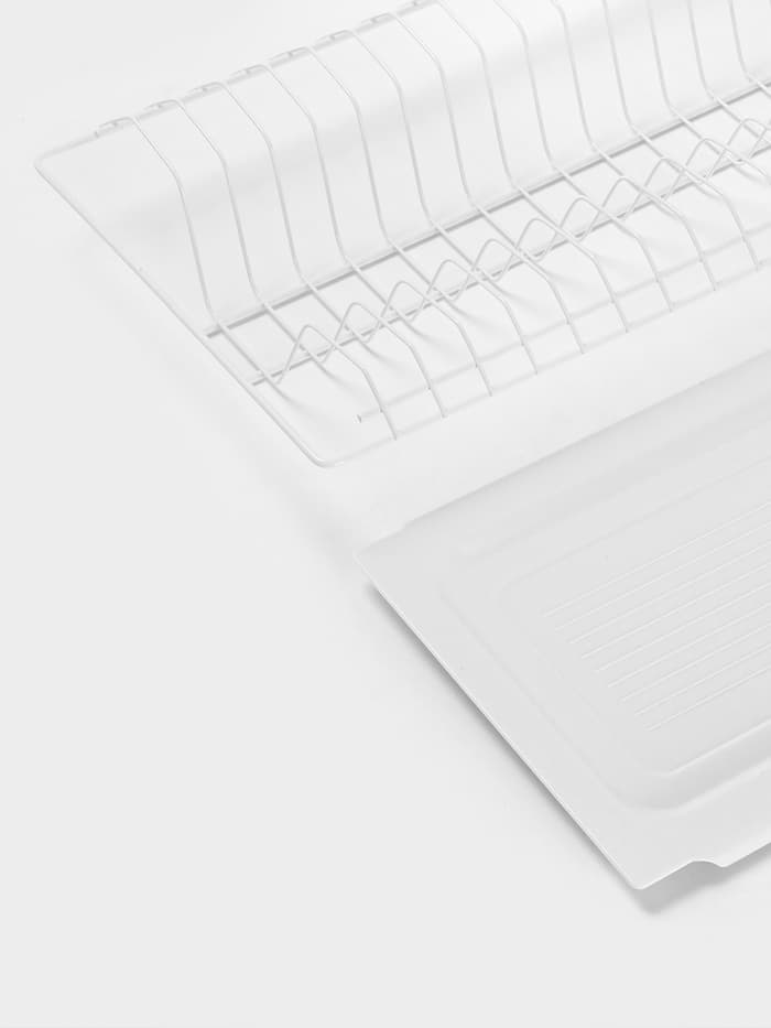 Сушилка для посуды с поддоном для шкафа 60 см, 56.5×25.6 см, белая