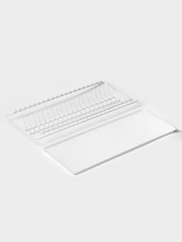 Сушилка для посуды с поддоном для шкафа 60 см, 56.5×25.6 см, белая