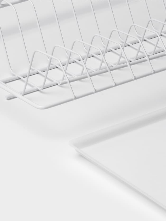 Сушилка для посуды с поддоном для шкафа 60 см, 56.5×25.6 см, белая
