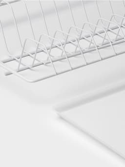 Сушилка для посуды с поддоном для шкафа 60 см, 56.5×25.6 см, белая