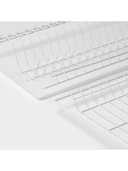 Сушилка для посуды с поддоном для шкафа 60 см, 56.5×25.6 см, белая