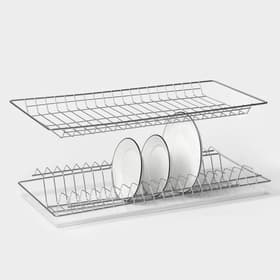 Комплект посудосушителей с поддоном для шкафа 60 см, 56.5×25.6 см, хром