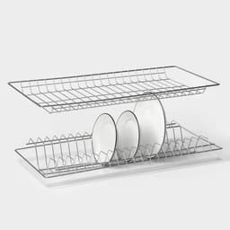Комплект посудосушителей с поддоном для шкафа 60 см, 56.5×25.6 см, хром