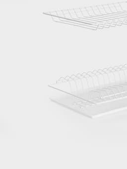 Сушилка для посуды с поддоном для шкафа 40 см, 36.5×25.6 см, белая