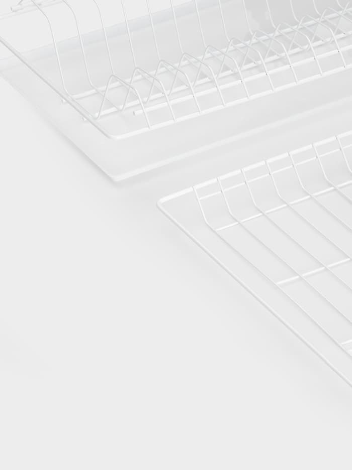 Сушилка для посуды с поддоном для шкафа 40 см, 36.5×25.6 см, белая