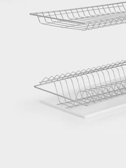 Сушилка для посуды с поддоном для шкафа 80 см, 76.5×25.6 см, хром