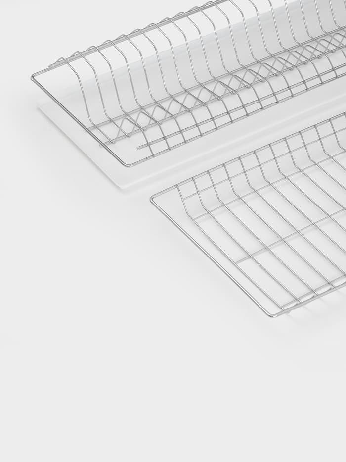 Сушилка для посуды с поддоном для шкафа 80 см, 76.5×25.6 см, хром