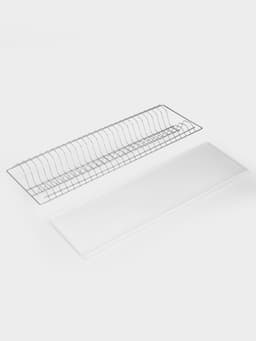 Сушилка для посуды с поддоном для шкафа 80 см, 76.5×25.6 см, хром