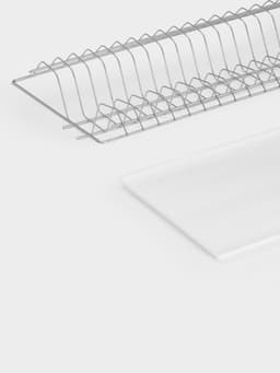 Сушилка для посуды с поддоном для шкафа 80 см, 76.5×25.6 см, хром