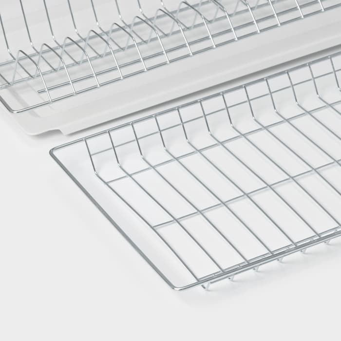 Комплект посудосушителей с поддоном для шкафа 80 см, 76.5×25.6 см, цинк