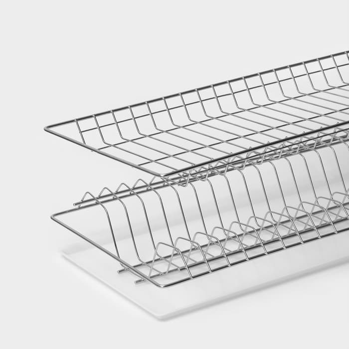 Комплект посудосушителей с поддоном для шкафа 60 см, 56.5×25.6 см, цинк