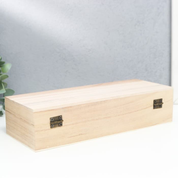 Шкатулка для росписи дерево «Купюрница», для творчества, декора, 24×9.5×6 см