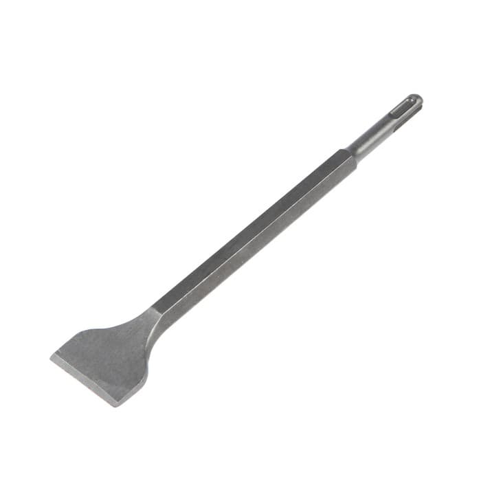 Зубило плоское широкое ТУНДРА, SDS-plus, 14×40×250 мм