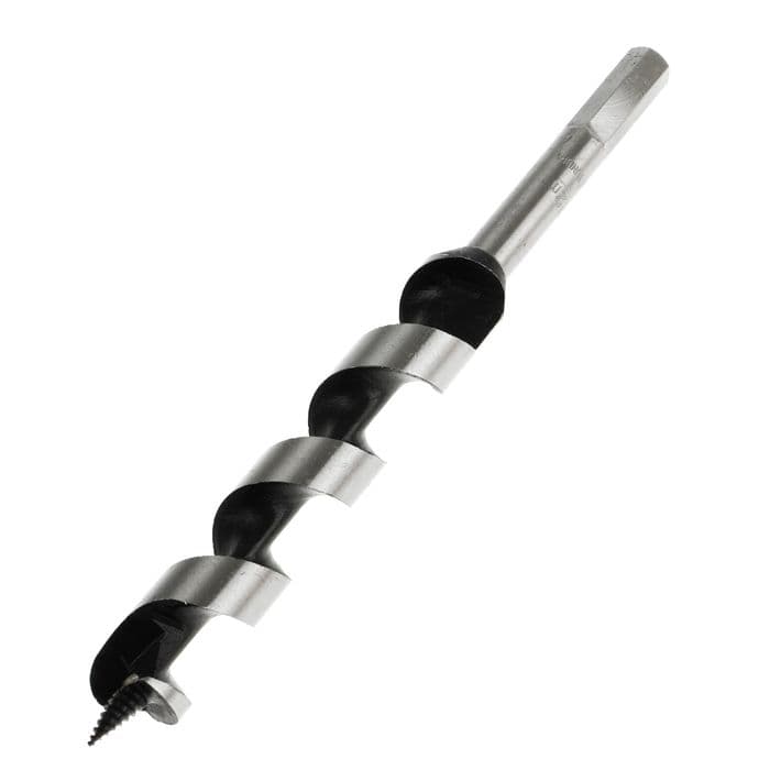 Сверло по дереву шнековое ТУНДРА, шестигранный хвостовик, 22×230 мм