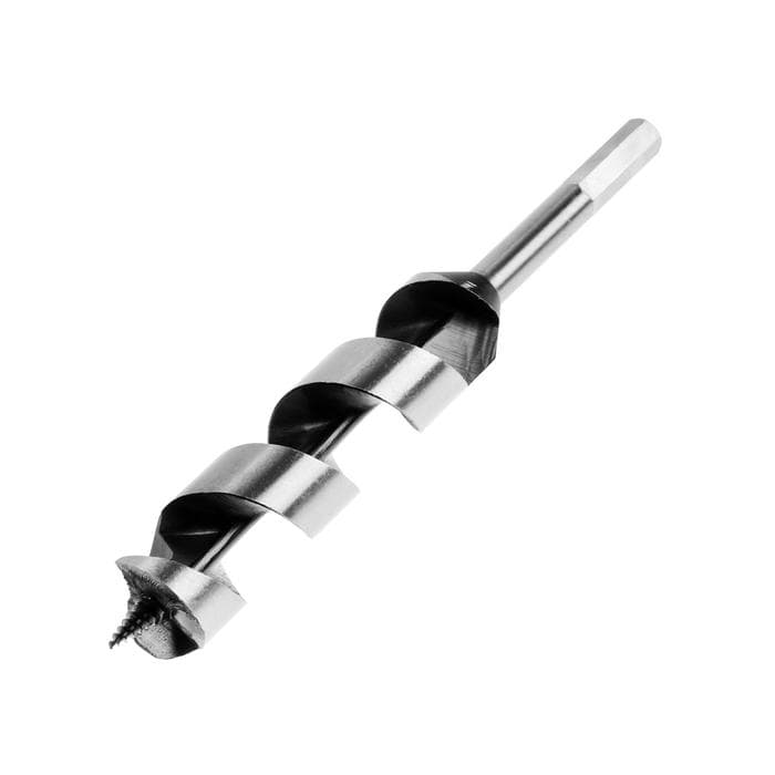 Сверло по дереву шнековое ТУНДРА, шестигранный хвостовик, 32×230 мм