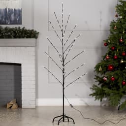 Светодиодный куст «Снежинки» 1.5 м, 84 LED, мигание, 220 В, свечение мульти (RG/RB)