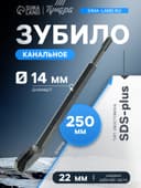 Зубило канальное ТУНДРА, SDS-plus, 14×22×250 мм
