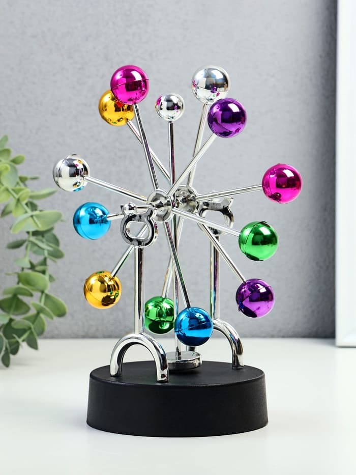 Маятник настольный антистресс «Радуга», 22×10.5×17 см