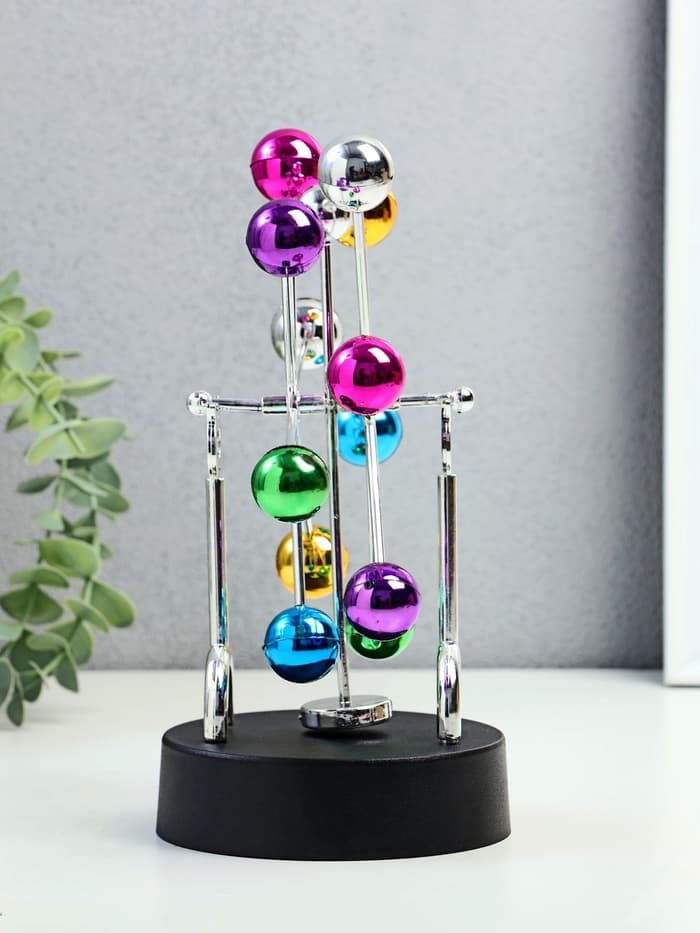 Маятник настольный антистресс «Радуга», 22×10.5×17 см