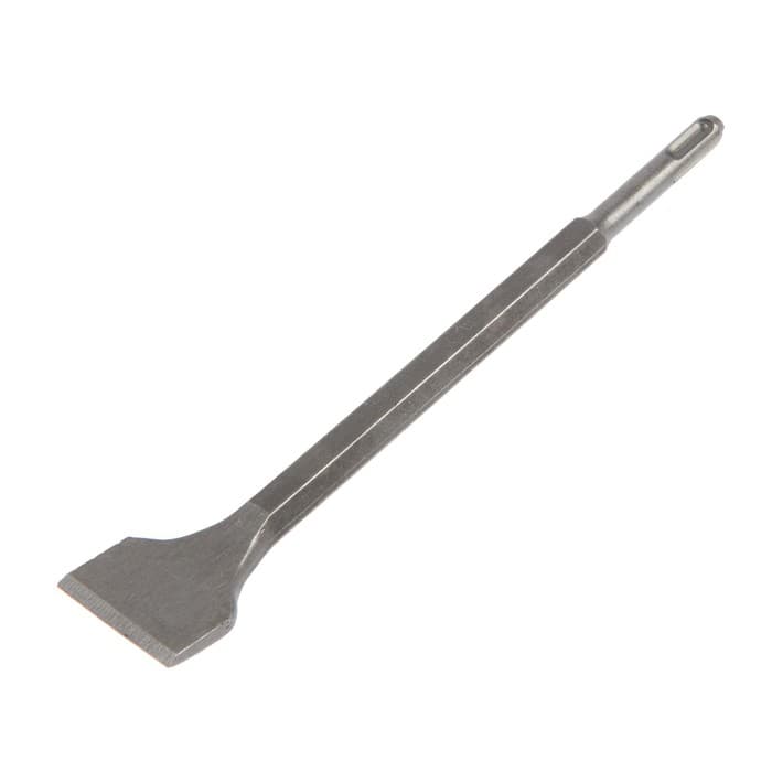 Зубило плоское для снятия плитки ТУНДРА, угол 10°, SDS-plus, 14×40×250 мм