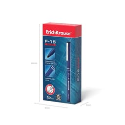 Ручка капиллярная ErichKrause F-15, чёрный стержень, узел 0.6 мм