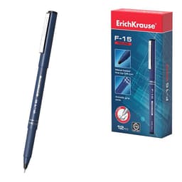 Ручка капиллярная ErichKrause F-15, чёрный стержень, узел 0.6 мм