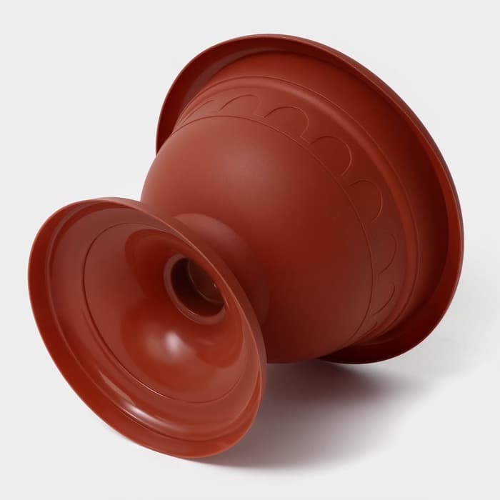 Вазон для цветов «Колывань», 5.3 л, d=30 см, h=24 см, терракотовый