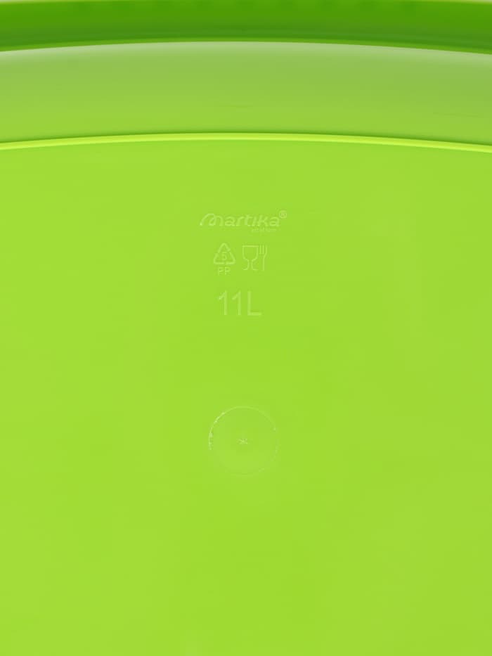 Таз хозяйственный овальный «Водолей», 11 л, пластик, салатовый