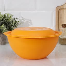 Миска салатница Martika, 3 л, с крышкой, пластик, МИКС