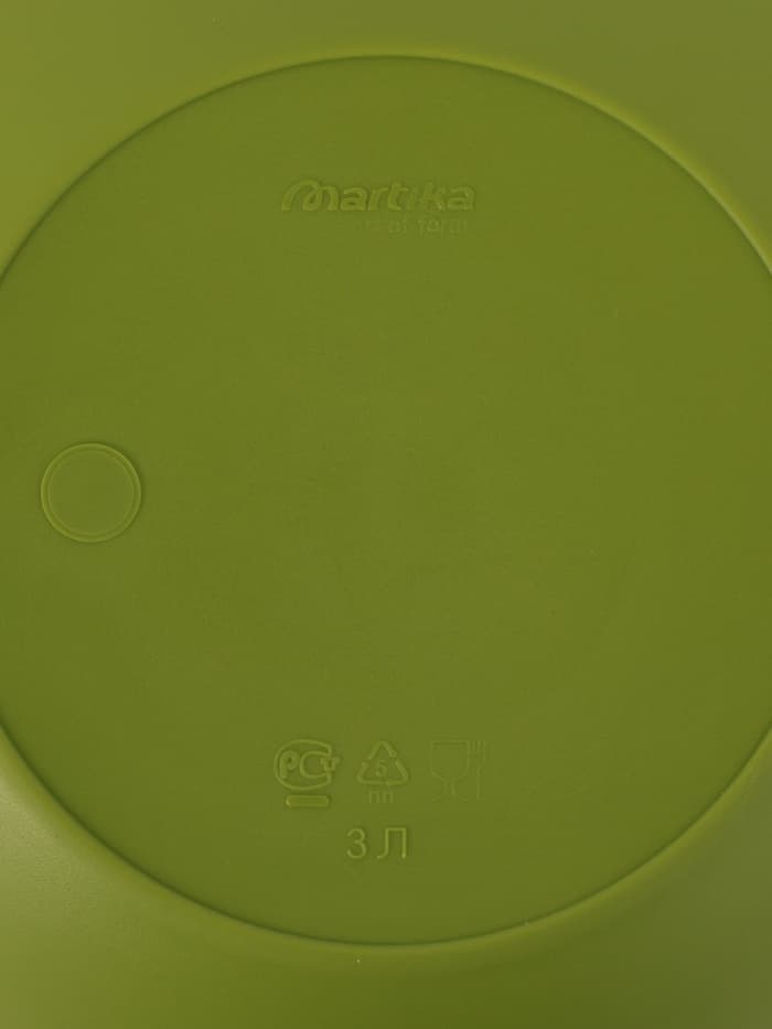 Миска салатница Martika, 3 л, с крышкой, пластик, МИКС