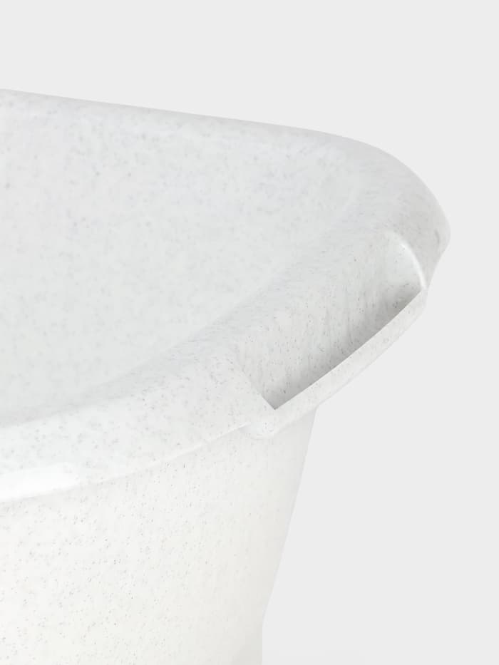 Таз хозяйственный овальный «Водолей», 11 л, пластик, мраморный