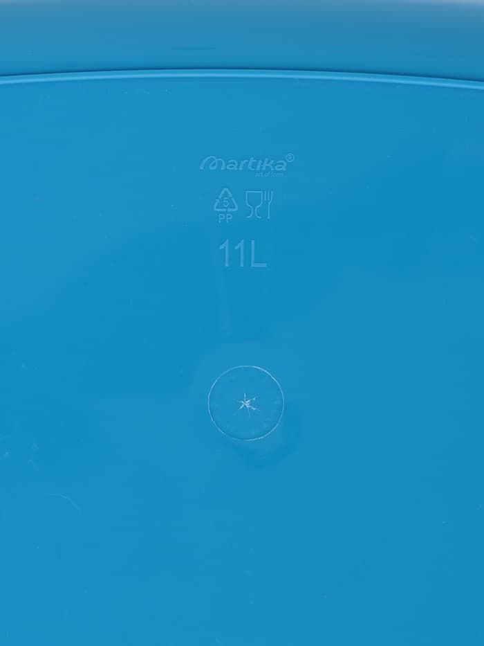 Таз хозяйственный овальный «Водолей», 11 л, пластик, синий