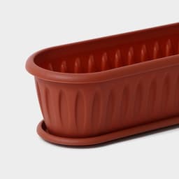 Горшок для кактуса с поддоном «Фелиция», 1.5 л, терракотовый