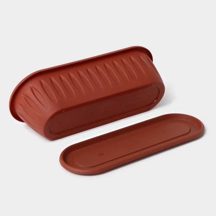 Горшок для кактуса с поддоном «Фелиция», 1.5 л, терракотовый