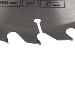 Диск пильный по дереву ТУНДРА, быстрый рез, 180×32 мм (кольца на 22,20,16), 24 зуба