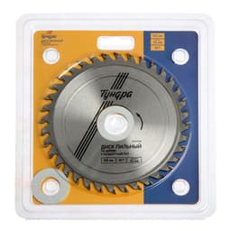 Диск пильный по дереву ТУНДРА, стандартный рез, 125×32 мм (кольца на 22,20,16), 36 зубьев