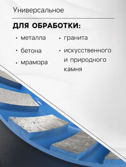 Чашка алмазная зачистная ТУНДРА, TURBO-сегментная, 125 мм