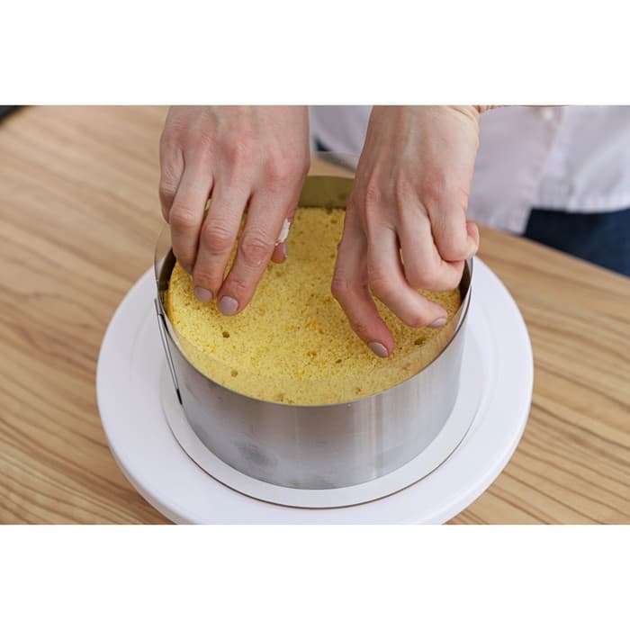 Форма для выкладки и выпечки с регулировкой размера Доляна, d=16-30 см, h=8 см, нержавеющая сталь, серебристая