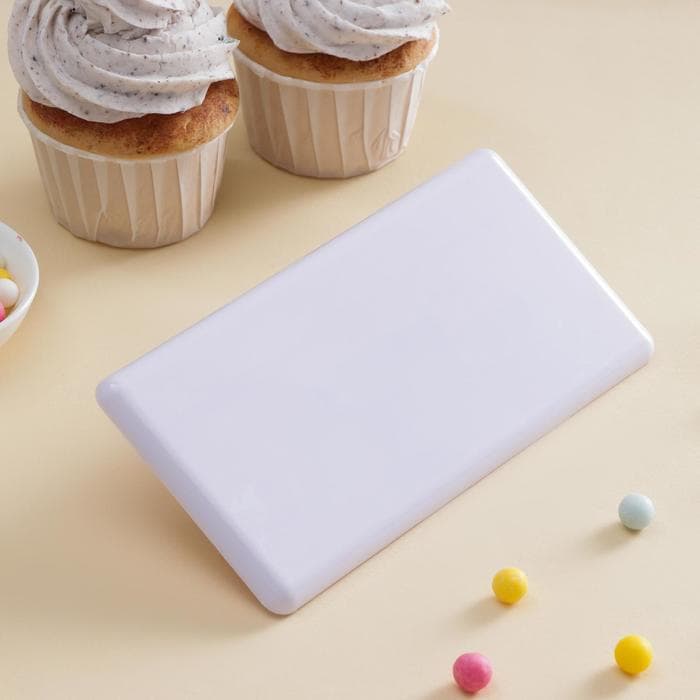 Шпатель кондитерский с ручкой Доляна, 16.4×8.3×3 см, пластик, белый