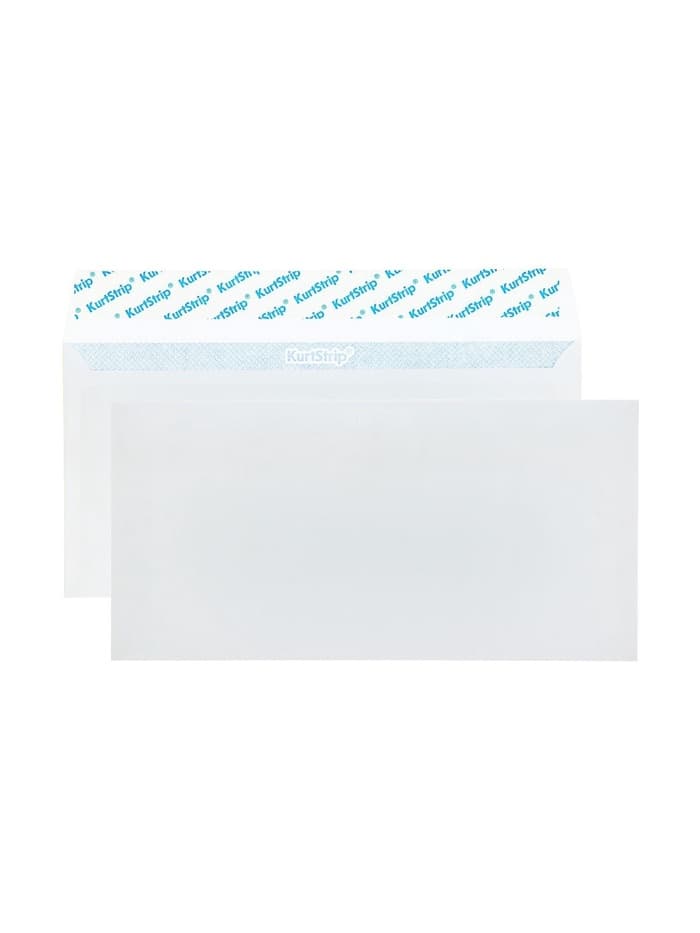 Конверт почтовый E65 110×220 мм, без подсказа, без окна, отрывная лента, внутренняя запечатка, 80 г/м²